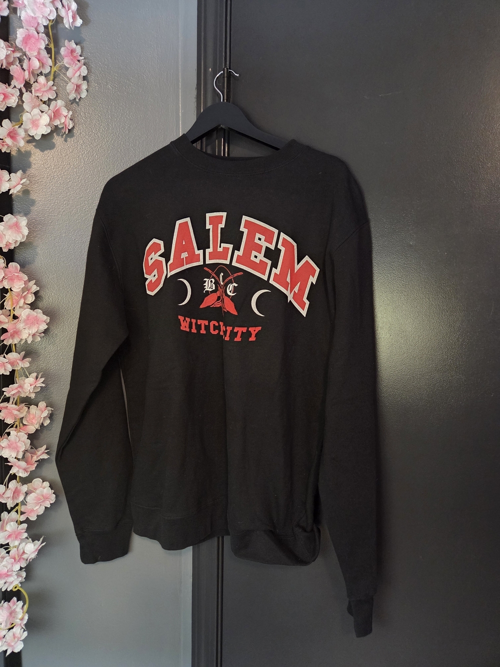 Salem Witch City Black Graphic Sweater